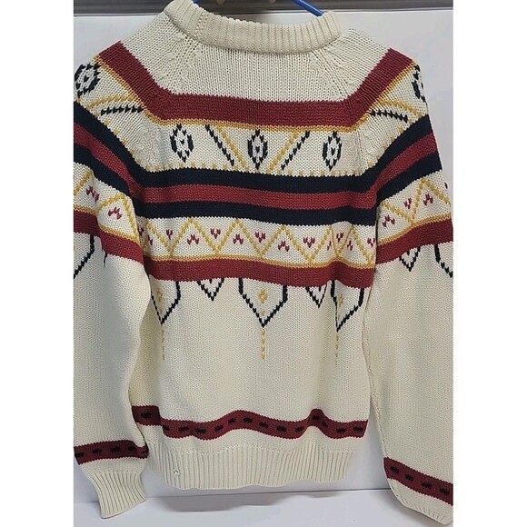 Vtg Youngbloods Fair Isle Ski Sweater Virgin Acrylic Knit Pullover Sz M - Picture 7 of 13